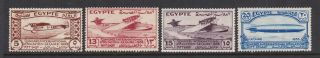 Egypt 1933 Aviation Congress Part Set Hinged