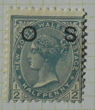 South Wales - 1892 - Sg.  O58 - 1/2d Mm