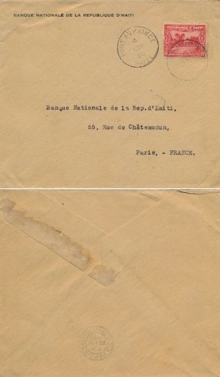 Haiti 1920,  Scarce Cover From Port Au Prince To Paris.  B713