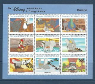 Grenada - Grenadines - 989 - Mnh - 1988 - Disney - Dumbo