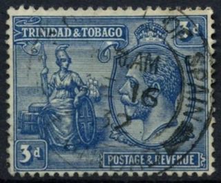 Trinidad & Tobago 1922 - 8 Sg 223,  3d Blue Kgv D72141
