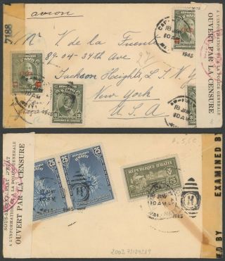 Haiti Wwii 1945 - Air Mail Cover To York Usa - Censor D29