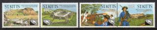 St Kitts Mnh 1990 The 300th Anniversary Of English Bombardment Of Brimstone Hill