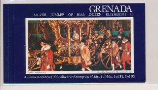 Lk74599 Grenada Silver Jubilee Queen Elizabeth Ii Fine Booklet Mnh