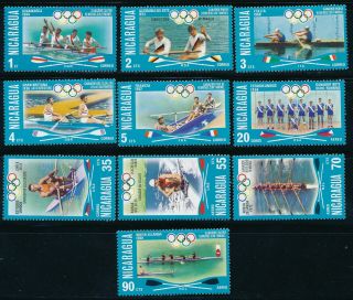 Nicaragua - Montreal Olympic Games Mnh Sports Stamps Set (1976)