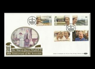 St Kitts 1992 Fdc,  40th Anniversary Of Accession Of H.  M Qe Ii,  Rare