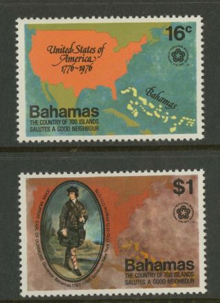 Bahamas 1976 Scott 392 - 393 Never Hinged Set