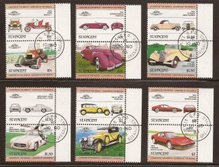 St Vincent 1983 Sg727/738 Automobiles (1st Series) Set - Fine (jb8462)