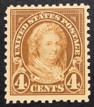 Travelstamps: 1922 - 26 Us Stamps Scott 556 Mnhog Martha Cv $38 4 Cent