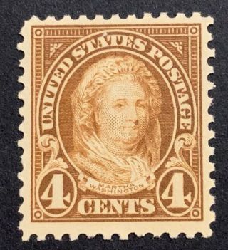 Travelstamps: 1922 - 26 US Stamps Scott 556 MNHOG Martha CV $38 4 Cent 2