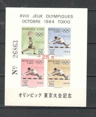 Haiti,  No:cb56a,  Mnh,  Olympic Tokio 1964. .  Value $8.  Um - Oe - 001m
