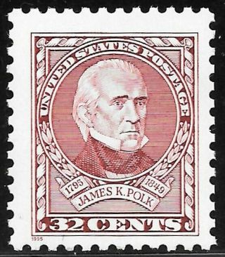 U.  S.  Scott 2587 32c James Polk Stamp Mnh Og Vf