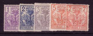 1891 Haiti 26 - 30 M/u Full Set Of 5