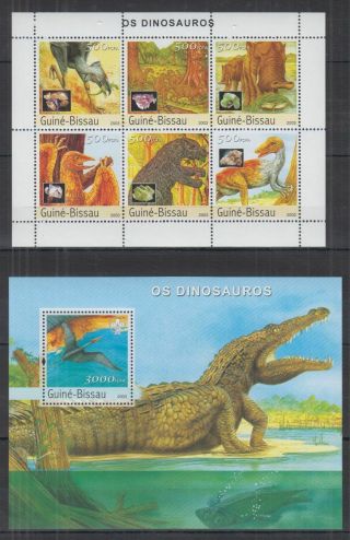 U282.  Guinea - Bissau - Mnh - Nature - Dinosaurs - Scouts