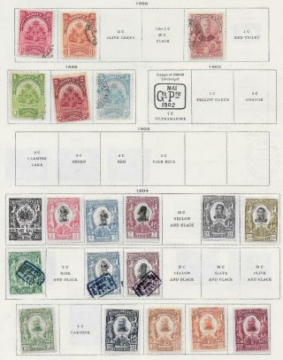 19 Haiti Stamps From Quality Old Album 1898 - 1904