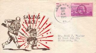 World War Ii Cartoon Patriotic,  Saving Face,  03/12/45,  Penn.  [d534139]