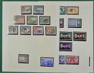 Virgin Islands Stamps Selection To On 3 Pages (z66)
