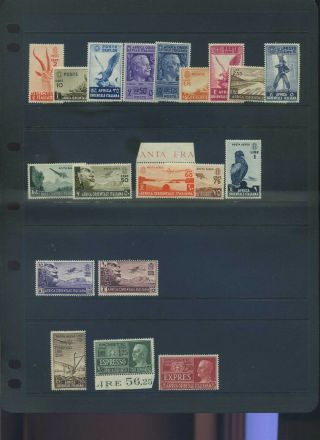 Italian East Africa (most Mh Odd Mnh) Selection Inc Better