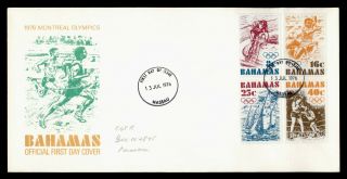 Dr Who 1976 Bahamas Montreal Olympic Games Fdc C133081