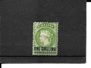 Saint Helena Queen Victoria Stamp 39 (scott) Hinged Cat Value $65