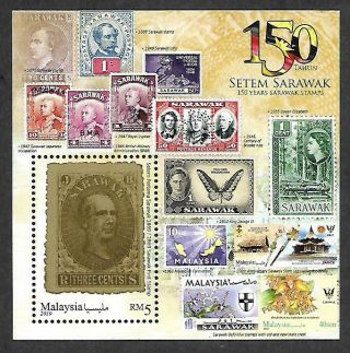 2019 Malaysia 150 Years Sarawak Stamps - James Brook (m/s) Mnh