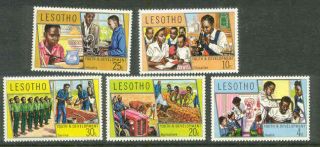 Lesotho 1974 Young Pioneers Doctor Nurse Tractor