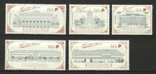 Singapore 2019 Heritage Hotels Comp.  Set Of 5 Stamps Mnh