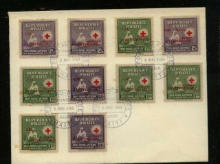 Haiti Red Cross Stamps On Cover Hc0401