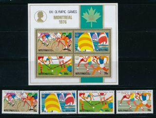 Aitutaki - Montreal Olympic Games Mnh Set (1976)