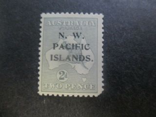N.  W Pacific Island Stamps: 2d Grey Kangaroo (g337)