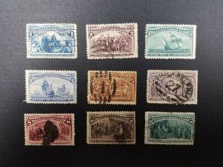 Us Stamps Scott 230 - 238 1893 Chicago Columbian Exposition
