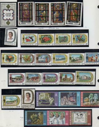 Dominica Group Of 29 Incl; Quality,  Mnh And V.  F.  U.  Looking