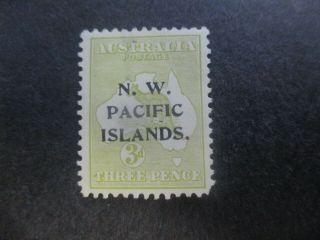N.  W Pacific Island Stamps: 3d Olive Kangaroo (g336)