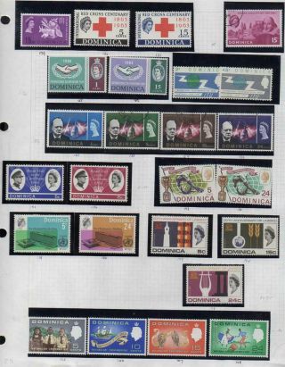 Dominica Group Of 25 Incl; Quality,  Mnh And V.  F.  U.  Looking