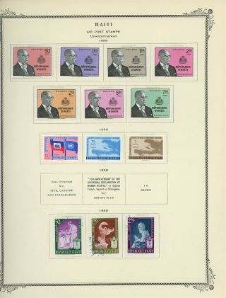 Haiti Scott Specialty Album Page Lot 43 - Air Post - See Scan - $$$