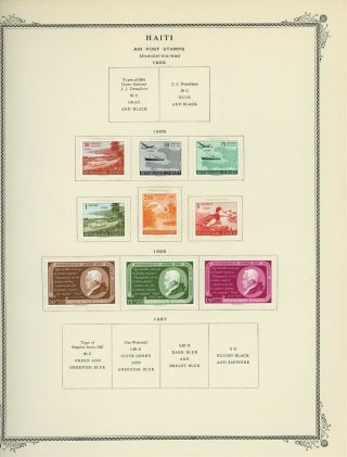Haiti Scott Specialty Album Page Lot 41 - Air Post - See Scan - $$$