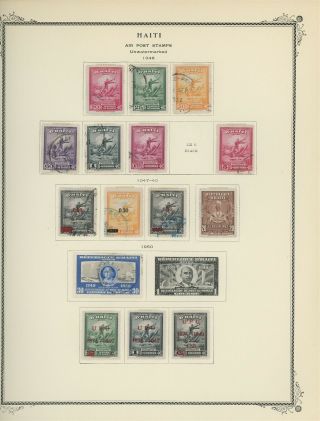 Haiti Scott Specialty Album Page Lot 39 - Air Post - See Scan - $$$