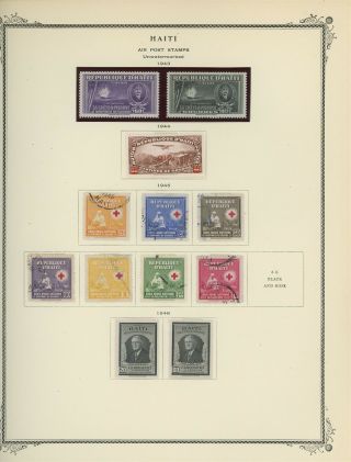 Haiti Scott Specialty Album Page Lot 38 - Air Post - See Scan - $$$
