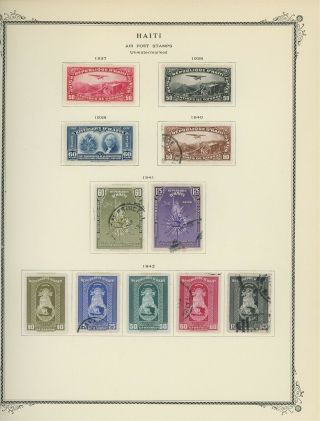 Haiti Scott Specialty Album Page Lot 32 - Air Post - See Scan - $$$