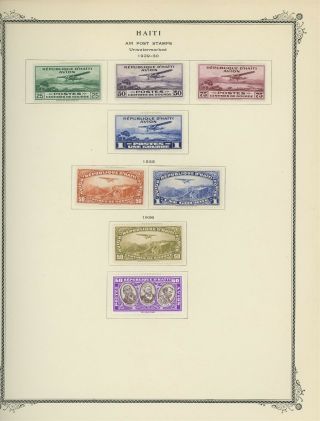 Haiti Scott Specialty Album Page Lot 31 - Air Post - See Scan - $$$