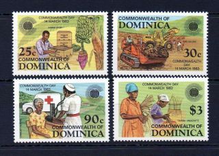 Dominica 1983 Commonwealth Day Mnh Set S.  G.  844 - 847