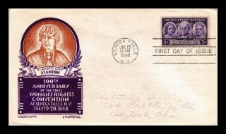 Dr Jim Stamps Us Womens Rights Fdc Cover Scott 959 Elizabeth Cady Stanton