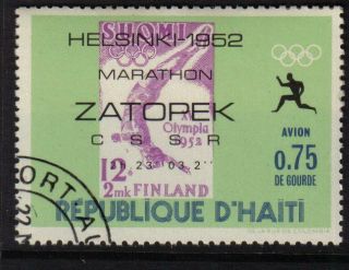 Olympics Helsinki 1952 Finland Marathon Cto Never Hinged Stamps On Stamps Haiti