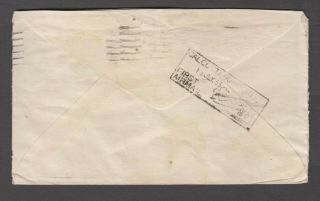 British India 1933 First Flight Cover to England with 6A air stamp,  2A6P stamp 2