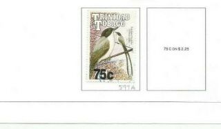 Trinidad And Tobago Bird Scott 597a Mnh Single