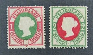 Nystamps British Heligoland Stamp 14.  15 Og H $41
