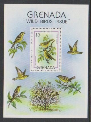 Grenada - 1980,  Wild Birds Sheet - Mnh - Sg Ms1064