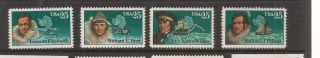 Usa 1988 Explorers Mnh Set Of Stamps