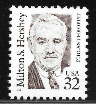 U.  S.  Scott 2933 32c Milton S.  Hershey,  Philanthropist Stamp Mnh Og Xf