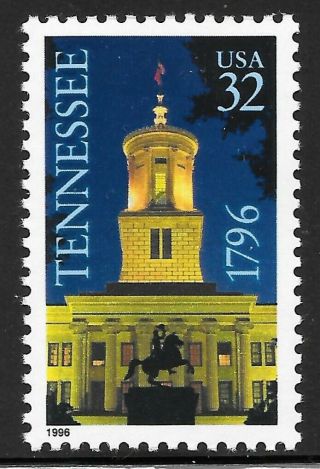 U.  S.  Scott 3070 32c Tennessee Stamp Mnh Og Xf -